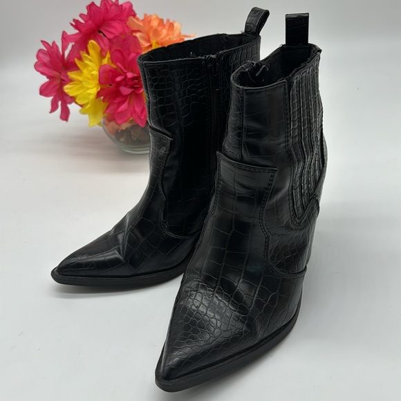 ASOS Black Point Ankle Boot Size 5 BAB6646K - Picture 3 of 10